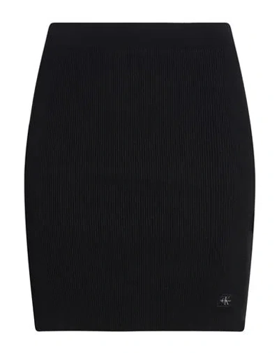 Calvin Klein Jeans Est.1978 Calvin Klein Jeans Woman Mini Skirt Black Size L Cotton, Polyamide