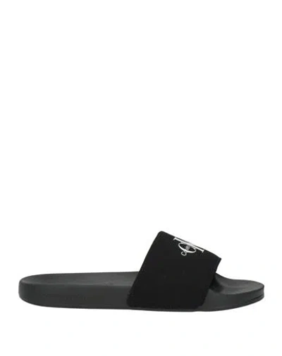 Calvin Klein Jeans Est.1978 Calvin Klein Jeans Woman Sandals Black Size 7.5 Recycled Cotton