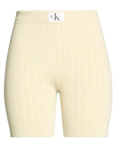 Calvin Klein Jeans Est.1978 Calvin Klein Jeans Woman Shorts & Bermuda Shorts Light Green Size M Lyocell, Polyamide In Neutral