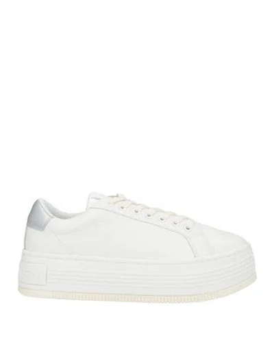 Calvin Klein Jeans Est.1978 Calvin Klein Jeans Woman Sneakers White Size 7.5 Leather In Multi