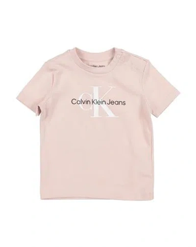 Calvin Klein Jeans Est.1978 Calvin Klein Jeans Woman T-shirt Blush Size 6 Cotton, Elastane In Pink
