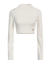 Calvin Klein Jeans Est.1978 Calvin Klein Jeans Woman Top Ivory Size Xs Polyester, Elastane In White
