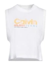 Calvin Klein Jeans Est.1978 Calvin Klein Jeans Woman Top White Size Xl Cotton