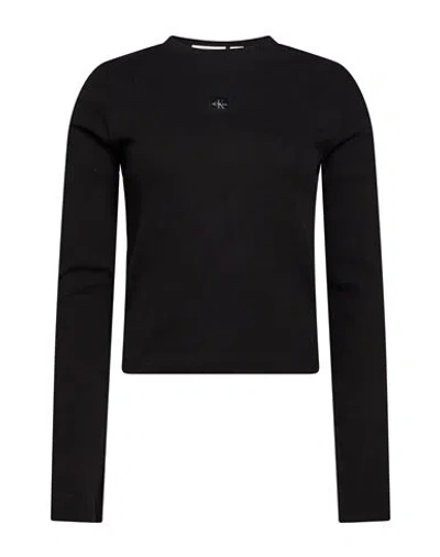 Calvin Klein Jeans Est.1978 Calvin Klein Jeans Woman T-shirt Black Size Xs Cotton, Elastane