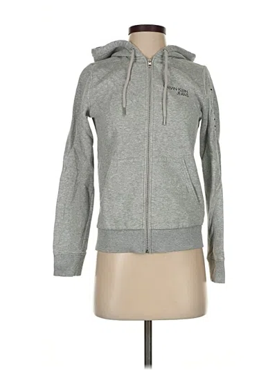 Pre-owned Calvin Klein Jeans Est.1978 Calvin Klein Jeans Zip Up Hoodie In Gray