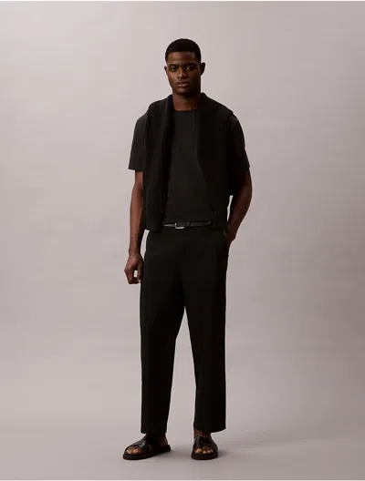 Calvin Klein Jeans Est.1978 Calvin Klein Men's 90s Relaxed Cropped Chinos In Black