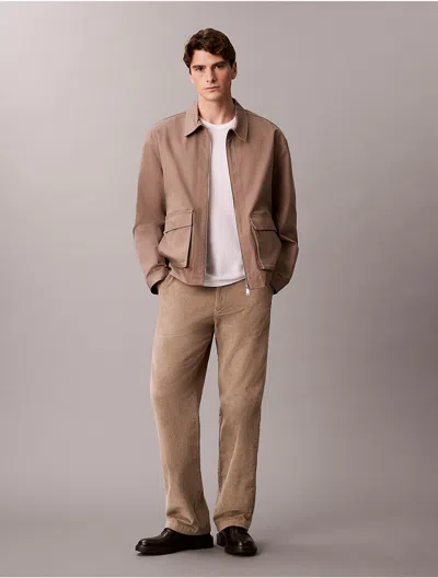 Calvin Klein Jeans Est.1978 Calvin Klein Men's 90s Straight Corduroy Chino Pants In Brown