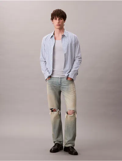 Calvin Klein Jeans Est.1978 Calvin Klein Men's 90s Straight Jeans In Blue