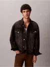 Calvin Klein Jeans Est.1978 Calvin Klein Men's 90s Trucker Jacket In Black