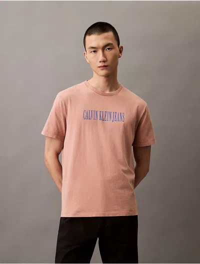 Calvin Klein Jeans Est.1978 Calvin Klein Men's Acid Wash Graphic Crewneck T-shirt