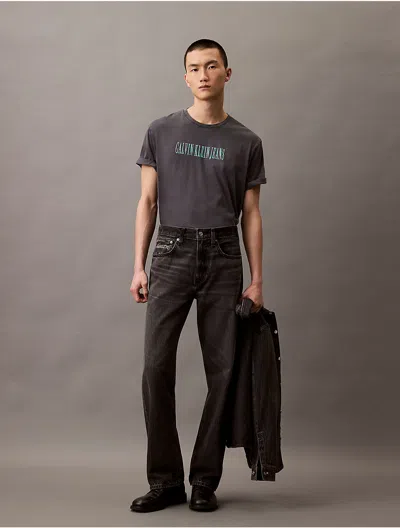 Calvin Klein Jeans Est.1978 Calvin Klein Men's Acid Wash Graphic Crewneck T-shirt