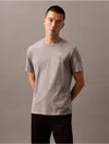 Calvin Klein Jeans Est.1978 Calvin Klein Men's Acid Wash Monogram Logo Classic T-shirt In Gray