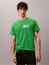 Calvin Klein Jeans Est.1978 Calvin Klein Men's All Graphic Relaxed T-shirt In Green