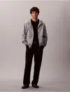 Calvin Klein Jeans Est.1978 Calvin Klein Men's Allover Monogram Logo Windbreaker Jacket In Gray