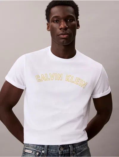 Calvin Klein Jeans Est.1978 Calvin Klein Men's Arch Logo Graphic Classic T-shirt In Gray