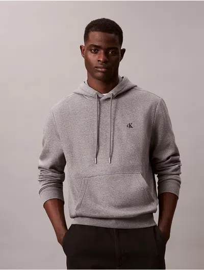 Calvin Klein Jeans Est.1978 Calvin Klein Men's Archive Logo Fleece Hoodie In Gray