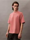 Calvin Klein Jeans Est.1978 Calvin Klein Men's Archive Logo Relaxed Crewneck T-shirt In Pink