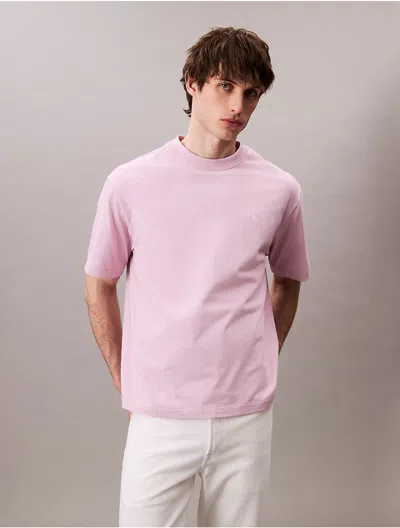 Calvin Klein Jeans Est.1978 Calvin Klein Men's Archive Logo Relaxed Crewneck T-shirt In Pink