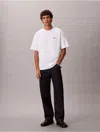 Calvin Klein Jeans Est.1978 Calvin Klein Men's Archive Logo Relaxed Crewneck T-shirt In White