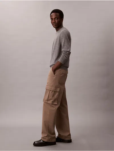 Calvin Klein Jeans Est.1978 Calvin Klein Men's Baggy Cargo Pants In Brown