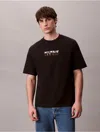 Calvin Klein Jeans Est.1978 Calvin Klein Men's Block Logo Graphic Relaxed T-shirt In Brown