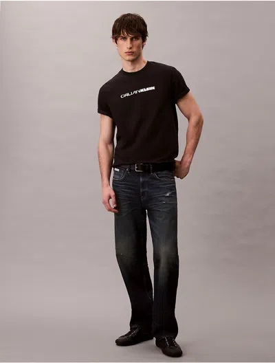 Calvin Klein Jeans Est.1978 Calvin Klein Men's Bold Logo Graphic Relaxed T-shirt In Black
