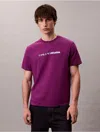 Calvin Klein Jeans Est.1978 Calvin Klein Men's Bold Logo Graphic Relaxed T-shirt In Purple