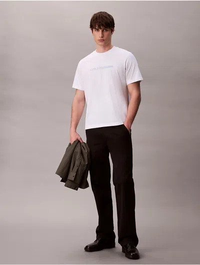 Calvin Klein Jeans Est.1978 Calvin Klein Men's Bold Logo Graphic Relaxed T-shirt In White
