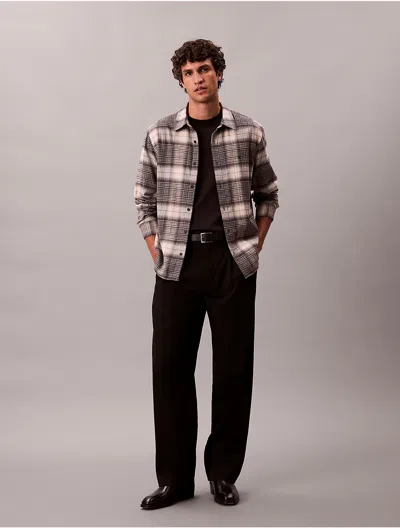 Calvin Klein Jeans Est.1978 Calvin Klein Men's Brushed Plaid Relaxed Button-down Shirt In Multi