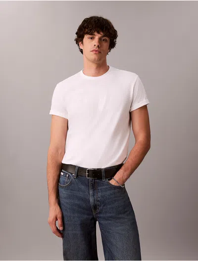 Calvin Klein Jeans Est.1978 Calvin Klein Men's Calvin Klein Logo Graphic Tee In White