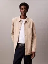 Calvin Klein Jeans Est.1978 Calvin Klein Men's Canvas Relaxed Shirt Jacket In Neutral