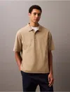 Calvin Klein Jeans Est.1978 Calvin Klein Men's Chainstitch Relaxed Polo Shirt In Green