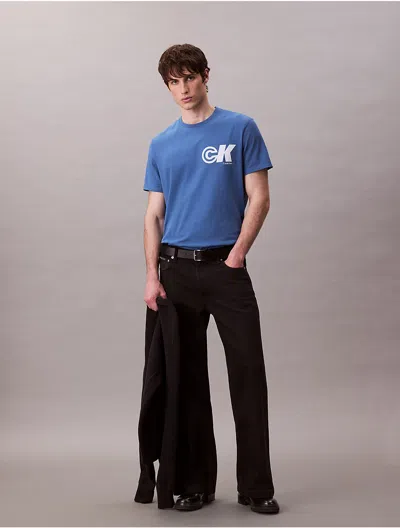 Calvin Klein Jeans Est.1978 Calvin Klein Men's Ck Sport Logo Graphic Tee In Blue