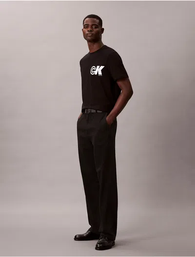 Calvin Klein Jeans Est.1978 Calvin Klein Men's Ck Sport Logo Graphic Tee In Black