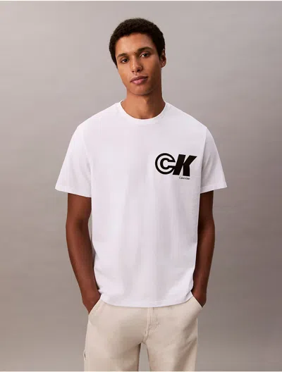 Calvin Klein Jeans Est.1978 Calvin Klein Men's Ck Sport Logo Graphic Tee In White