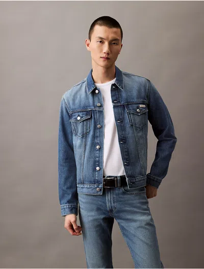 Calvin Klein Jeans Est.1978 Calvin Klein Men's Classic Denim Coolmax Trucker Jacket