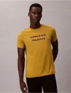 Calvin Klein Jeans Est.1978 Calvin Klein Men's Combined Logo Graphic Classic T-shirt In Gold
