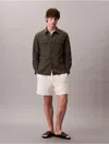 Calvin Klein Jeans Est.1978 Calvin Klein Men's Cotton Blend Boucle Pull-on Shorts In White