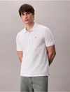Calvin Klein Jeans Est.1978 Calvin Klein Men's Cotton Pique Classic Polo Shirt In White