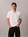 Calvin Klein Jeans Est.1978 Calvin Klein Men's Cotton Pique Classic Polo Shirt In White