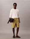 Calvin Klein Jeans Est.1978 Calvin Klein Men's Cotton Stretch Twill Cargo Shorts In Brown