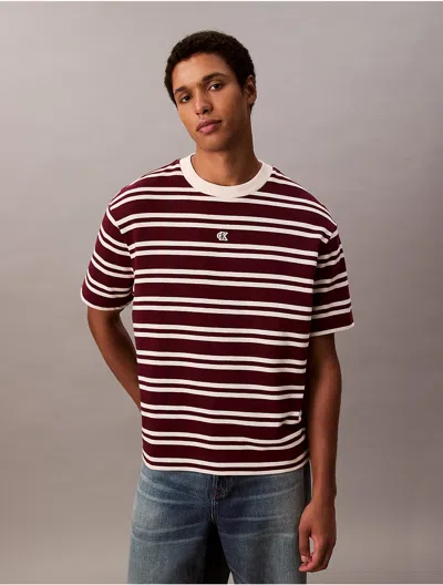 Calvin Klein Jeans Est.1978 Oversized Striped T-shirt In Multi