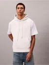 Calvin Klein Jeans Est.1978 Calvin Klein Men's Cotton Terry Relaxed Sleeveless Hoodie In White