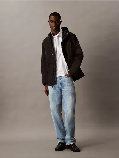 Calvin Klein Jeans Est.1978 Calvin Klein Men's Crinkle Nylon Hooded Windbreaker Jacket