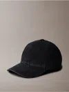Calvin Klein Jeans Est.1978 Calvin Klein Men's Denim Compact Monogram Logo Baseball Cap In Black