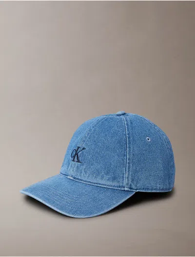 Calvin Klein Jeans Est.1978 Calvin Klein Men's Denim Compact Monogram Logo Baseball Cap