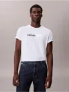 Calvin Klein Jeans Est.1978 Calvin Klein Men's Dual Tone Logo Graphic Classic T-shirt In White