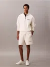 Calvin Klein Jeans Est.1978 Calvin Klein Men's Embroidered Logo French Terry Quarter Zip Sweatshirt
