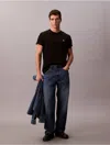 Calvin Klein Jeans Est.1978 Calvin Klein Men's Embroidered Monogram Relaxed T-shirt In Black