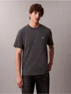 Calvin Klein Jeans Est.1978 Calvin Klein Men's Embroidered Monogram Relaxed T-shirt In Gray